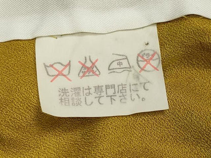 平和屋着物▽訪問着　単衣　螺鈿　枝梅花文　暈し染め　金銀彩　正絹　逸品　CAAV8983gh