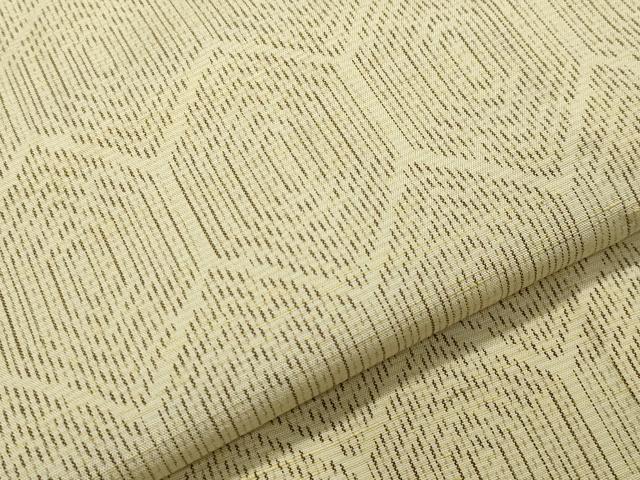 平和屋着物▽上質な紬　単衣　亀甲繋ぎ　正絹　逸品　CAAV8986gh