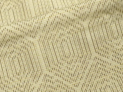 平和屋着物▽上質な紬　単衣　亀甲繋ぎ　正絹　逸品　CAAV8986gh