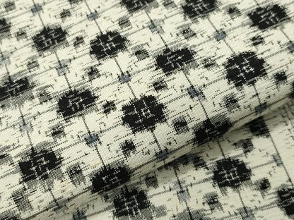 平和屋着物▽上質な紬　単衣　吉祥文　正絹　逸品　CAAV8989gh