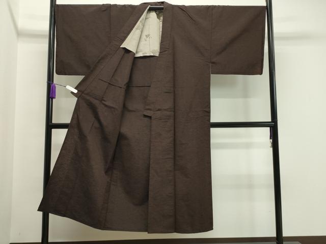 平和屋着物▽男性 紬 単衣 アンサンブル 霞文 正絹 逸品 CAAV8990gh