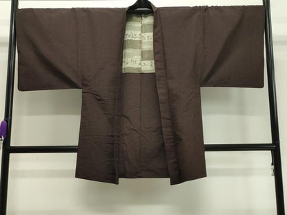 平和屋着物▽男性 紬 単衣 アンサンブル 霞文 正絹 逸品 CAAV8990gh