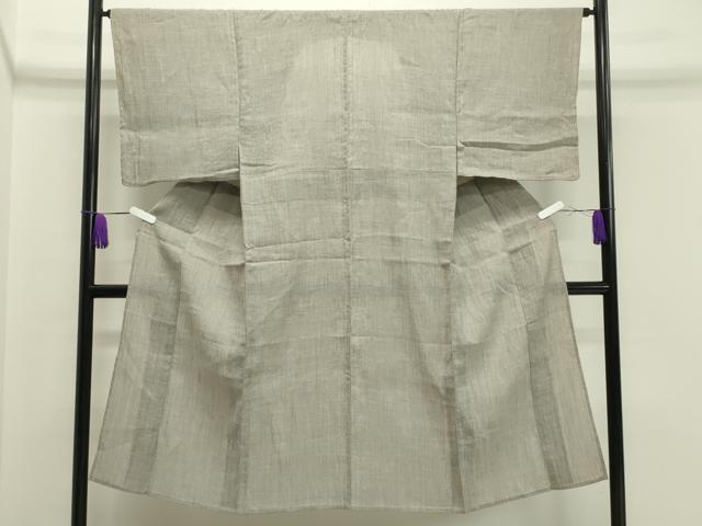 平和屋着物＊夏物 男性 小千谷ちぢみ 霞文 麻 逸品 未使用 CAAV9122gh