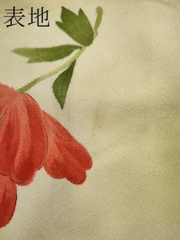 平和屋着物∵女の子　十三参り　子供　祝着　枝花文　暈し染め　金彩　逸品　CAAV9310ze