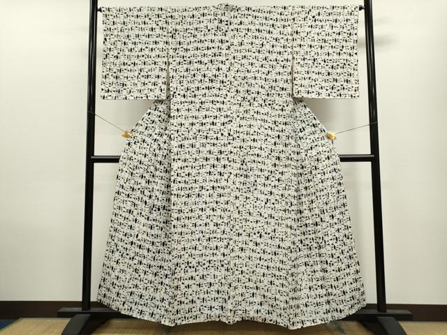平和屋着物●上質な小紋 総絞り 吉祥文 正絹 逸品 CAAV9318ze
