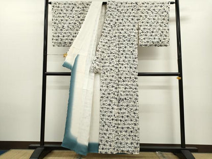 平和屋着物●上質な小紋 総絞り 吉祥文 正絹 逸品 CAAV9318ze
