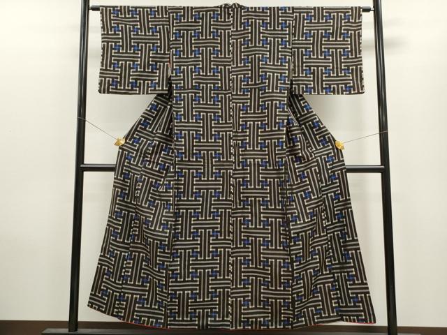 平和屋着物●本場大島紬　龍郷絣　秋名バラ　正絹　逸品　CAAZ3121yc 平和屋着物○本場大島紬 龍郷絣 秋名バラ 正絹 逸品 CAAV9321ze