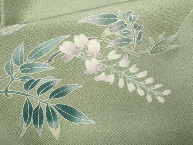 平和屋着物●訪問着 友禅 作家物 藤 暈し染め 正絹 逸品 CAAV9350ze
