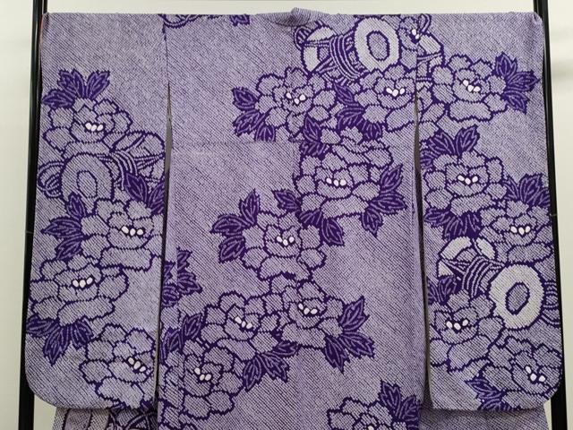 平和屋着物●豪華振袖　総絞り　駒刺繍　鼓草花文　正絹　逸品　CAAV9351ze
