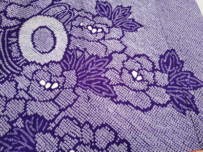 平和屋着物●豪華振袖　総絞り　駒刺繍　鼓草花文　正絹　逸品　CAAV9351ze