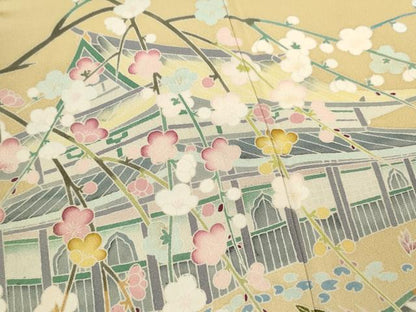 平和屋着物●豪華色留袖　作家物　鴛鴦風景花文　暈し染め　正絹　逸品　CAAV9356ze