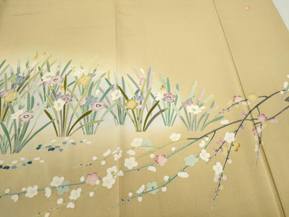 平和屋着物●豪華色留袖　作家物　鴛鴦風景花文　暈し染め　正絹　逸品　CAAV9356ze