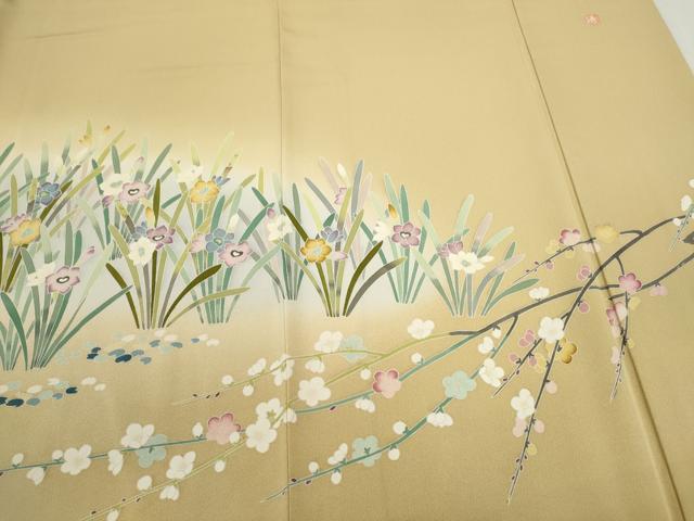 平和屋着物●豪華色留袖　作家物　鴛鴦風景花文　暈し染め　正絹　逸品　CAAV9356ze