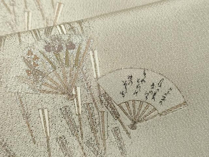 平和屋着物●豪華色留袖 松尾光琳 扇面流し 銀彩 正絹 逸品 CAAV9362ze