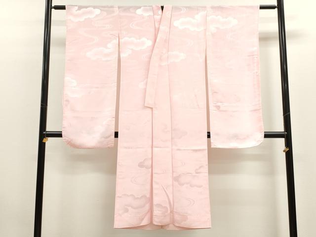 平和屋着物∵女の子 十三参り 子供 祝着・長襦袢・袋帯セット 駒刺繍 舞蝶宝尽くし花文 金彩 洗える着物 CAAV9400ze