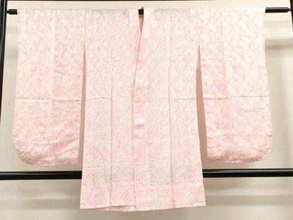 平和屋着物∵女の子 十三参り 子供 祝着・長襦袢・袋帯セット 駒刺繍 亀甲舞蝶菊文 金彩 逸品 CAAV9403ze