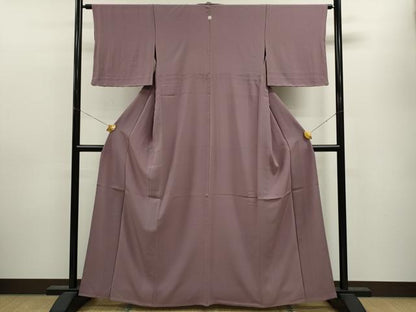 平和屋着物▽上質な色無地 単衣 鴇浅葱色 正絹 逸品 CAAV9415ze