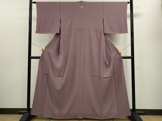 平和屋着物▽上質な色無地 単衣 鴇浅葱色 正絹 逸品 CAAV9415ze