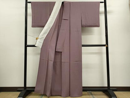 平和屋着物▽上質な色無地 単衣 鴇浅葱色 正絹 逸品 CAAV9415ze