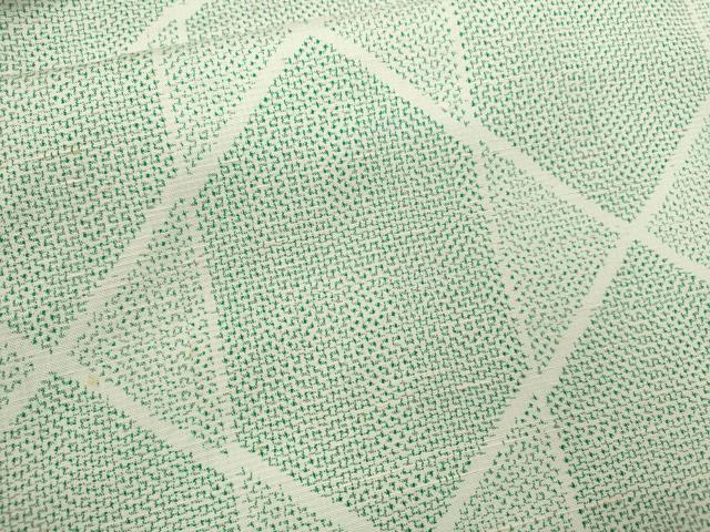 平和屋着物▽上質な紬　単衣　吉祥文　正絹　逸品　CAAV9417ze