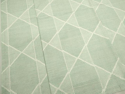 平和屋着物▽上質な紬　単衣　吉祥文　正絹　逸品　CAAV9417ze