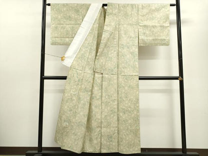 平和屋着物▽上質な紬 単衣 吉祥文 正絹 逸品 CAAV9423ze