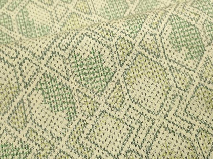 平和屋着物▽上質な紬 単衣 吉祥文 正絹 逸品 CAAV9423ze