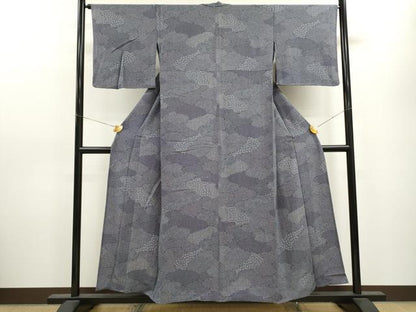 平和屋着物▽江戸小紋 単衣 作家物 寄せ小紋柄 正絹 逸品 CAAV9426ze