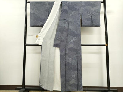 平和屋着物▽江戸小紋 単衣 作家物 寄せ小紋柄 正絹 逸品 CAAV9426ze
