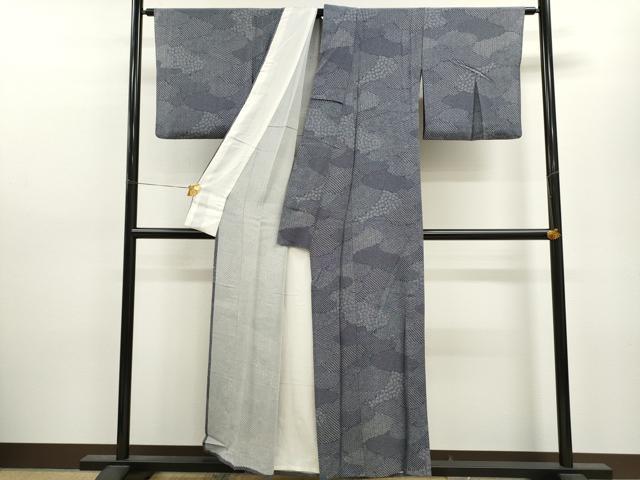 平和屋着物▽江戸小紋 単衣 作家物 寄せ小紋柄 正絹 逸品 CAAV9426ze