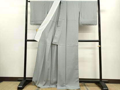 平和屋着物▽上質な色無地 単衣 蕎麦切色 正絹 逸品 CAAV9431ze