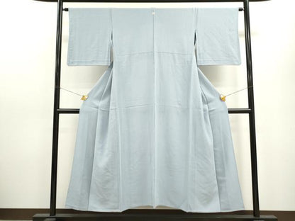 平和屋着物▽上質な色無地 単衣 秘色色 正絹 逸品 CAAV9435ze