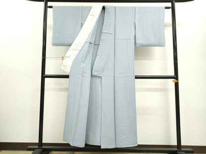 平和屋着物▽上質な色無地 単衣 秘色色 正絹 逸品 CAAV9435ze