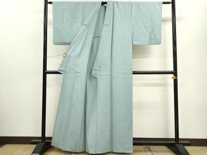 平和屋着物▽上質な色無地 単衣 吉祥地紋 瓶覗色 正絹 逸品 CAAV9438ze