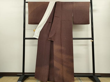 平和屋着物▽訪問着　単衣　たたき染め　正絹　逸品　CAAV9442ze