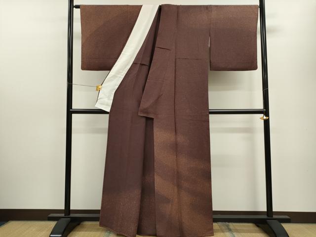 平和屋着物▽訪問着　単衣　たたき染め　正絹　逸品　CAAV9442ze