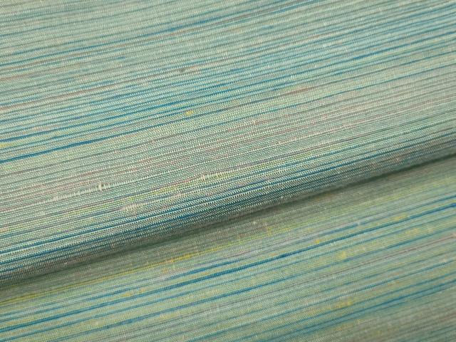 平和屋着物▽上質な紬　単衣　霞文　正絹　逸品　CAAV9459ze
