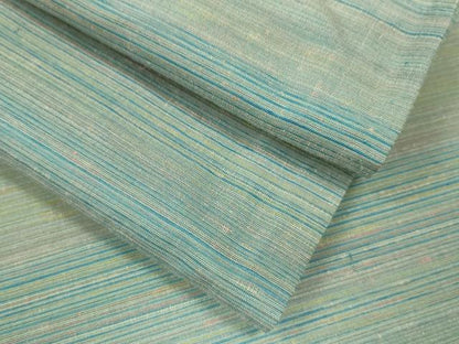 平和屋着物▽上質な紬　単衣　霞文　正絹　逸品　CAAV9459ze