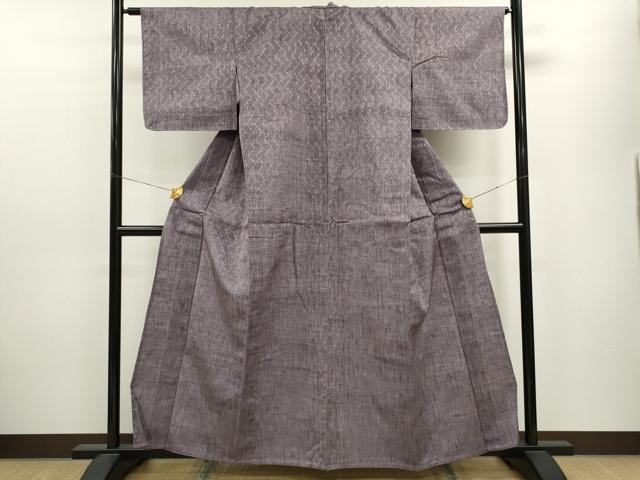 平和屋着物▽上質な紬 単衣 霞文 正絹 逸品 CAAV9460ze