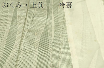 平和屋着物▽上質な紬 単衣 100亀甲 縦枠吉祥文 正絹 逸品 CAAV9465ze
