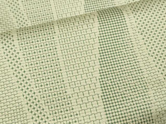 平和屋着物▽上質な紬 単衣 100亀甲 縦枠吉祥文 正絹 逸品 CAAV9465ze