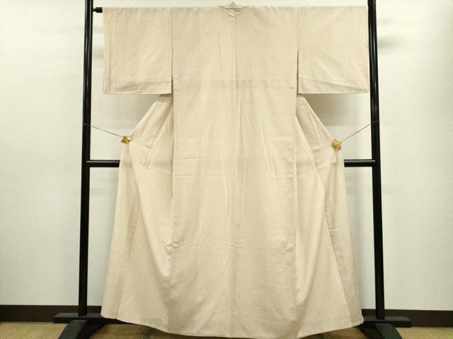 平和屋着物▽本塩沢 単衣 絣間道 正絹 逸品 CAAV9469ze