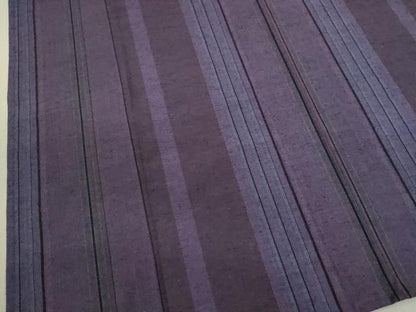 平和屋着物▽上質な紬 単衣 縞 正絹 逸品 CAAV9470ze
