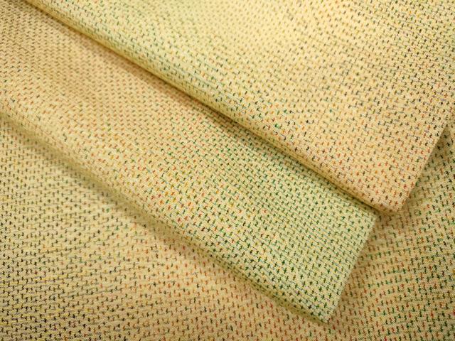 平和屋着物▽上質な紬 単衣 霞文 正絹 逸品 CAAV9475ze