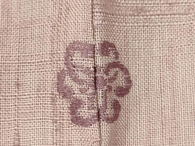 平和屋着物▽訪問着　単衣　生紬　霞松竹梅風景文　正絹　逸品　CAAV9481ze