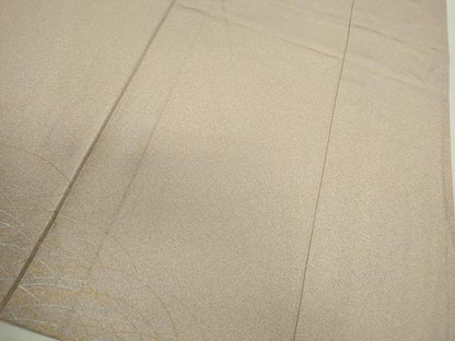 平和屋着物▽訪問着　単衣　刺繍　枝花文　暈し染め　金銀彩　伊勢丹扱い　正絹　逸品　CAAV9482ze