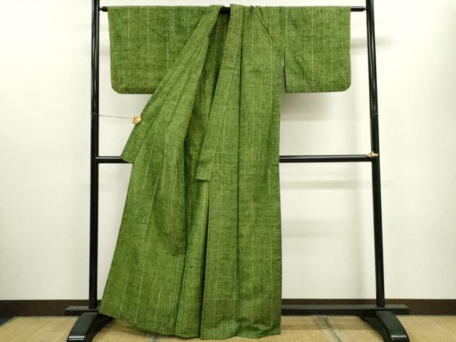 平和屋着物▽上質な紬 単衣 霞文 正絹 逸品 CAAV9488ze