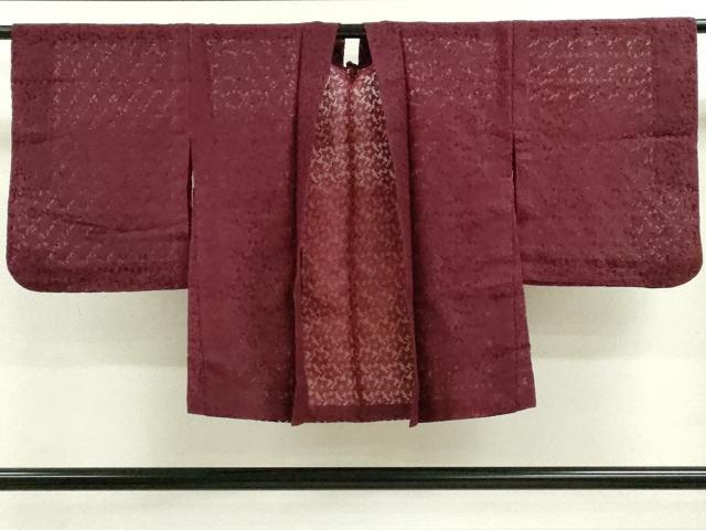 平和屋着物▽羽織 スリーシーズン 春夏秋 塵除け 総レース 花尽し 葡萄茶色 CAAV9491ze