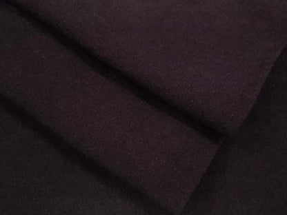 平和屋着物▽上質な色無地　単衣　御召縮緬　紫黒色　正絹　逸品　CAAV9492ze
