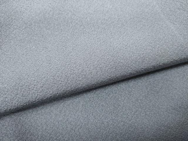 平和屋着物▽上質な色無地　単衣　桔梗鼠色　正絹　逸品　CAAV9508ze